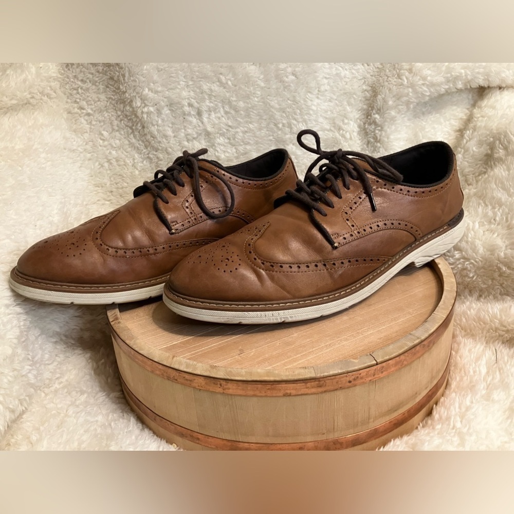 Cole Haan Men's Tan Brown Laced Dress Business Oxfords Size 13